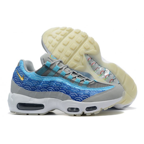 Men Nike Air Max 95 TT Blue Grey White CW7992-001 Shoes