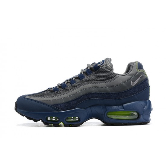 Men Nike Air Max 95 TT Grey Blue and Black Black DA1504-400  Shoes