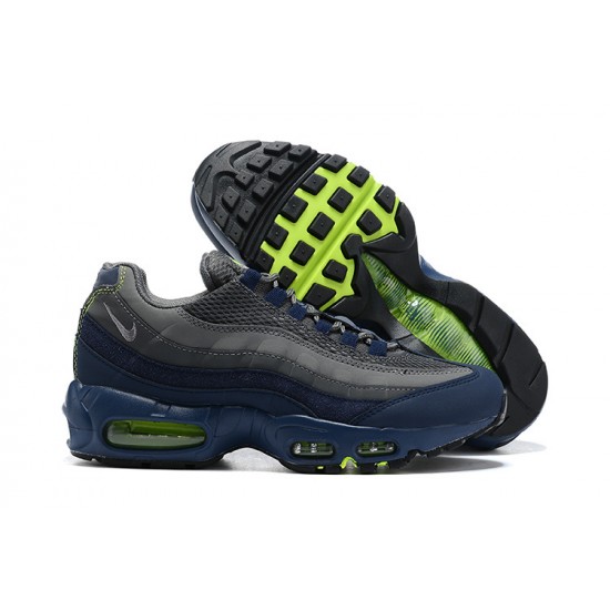 Men Nike Air Max 95 TT Grey Blue and Black Black DA1504-400  Shoes