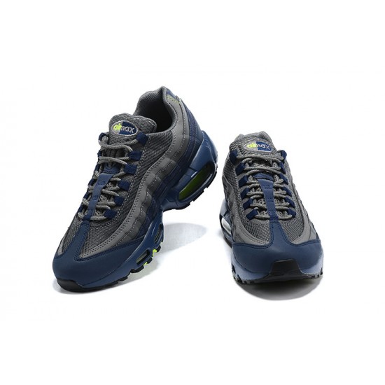 Men Nike Air Max 95 TT Grey Blue and Black Black DA1504-400  Shoes