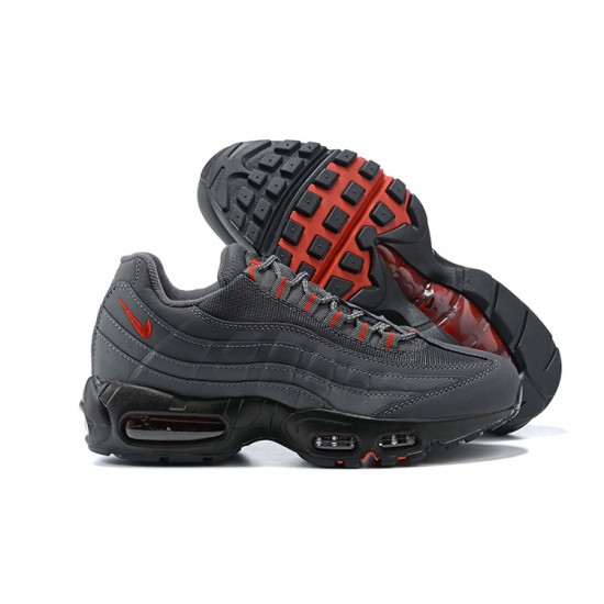 Men Nike Air Max 95 TT Grey Red and Black Shoes