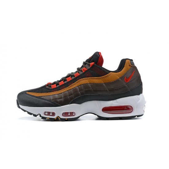 Men Nike Air Max 95 TT Grey Red and Brown Shoes 