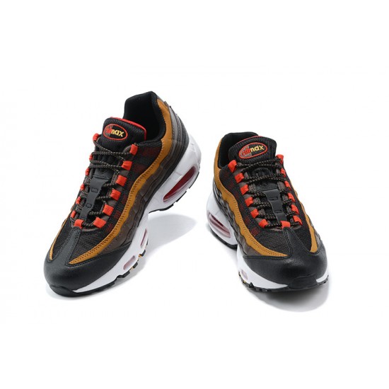 Men Nike Air Max 95 TT Grey Red and Brown Shoes 