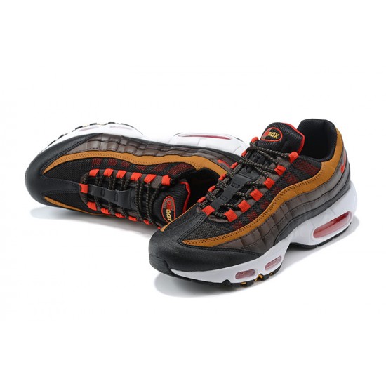 Men Nike Air Max 95 TT Grey Red and Brown Shoes 