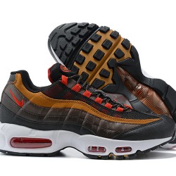 Men Nike Air Max 95 TT Grey Red and Brown Shoes 