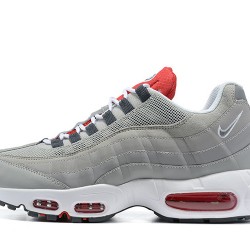 Men Nike Air Max 95 TT Grey White and Red Shoes 