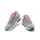 Men Nike Air Max 95 TT Grey White and Red Shoes 