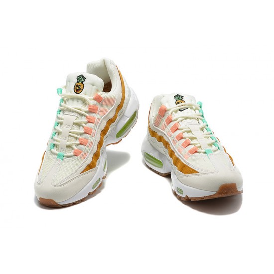 Men Nike Air Max 95 TT White  Green Brown CZ0154-100 Shoes