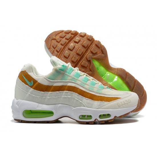 Men Nike Air Max 95 TT White  Green Brown CZ0154-100 Shoes