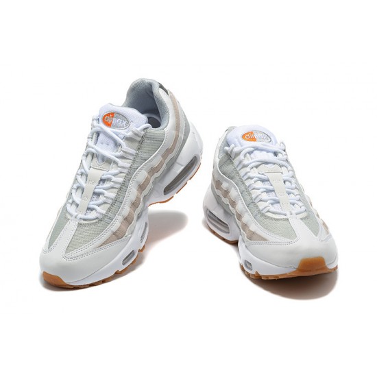 Men Nike Air Max 95 TT White Grey and Orange DM0011-100  Shoes