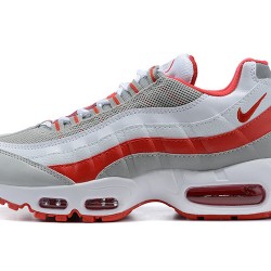 Men Nike Air Max 95 TT White Red and Grey Shoes