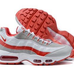 Men Nike Air Max 95 TT White Red and Grey Shoes