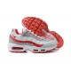 Men Nike Air Max 95 TT White Red and Grey Shoes