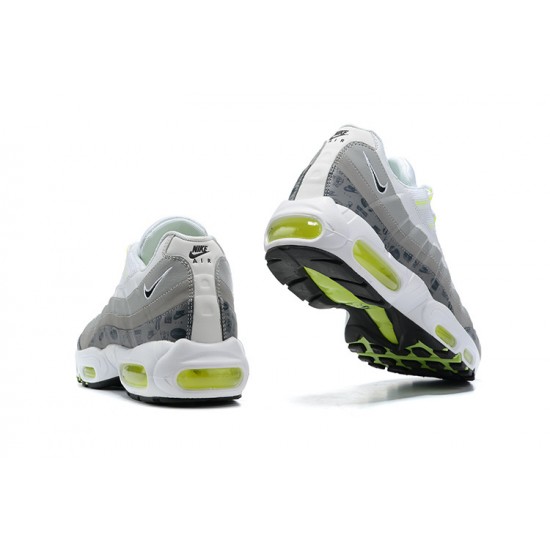 Men Nike Air Max 95 TT White and Grey Shoes