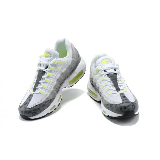 Men Nike Air Max 95 TT White and Grey Shoes