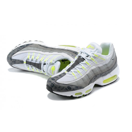 Men Nike Air Max 95 TT White and Grey Shoes