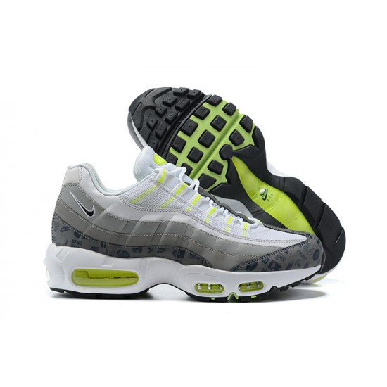 Men Nike Air Max 95 TT White and Grey Shoes