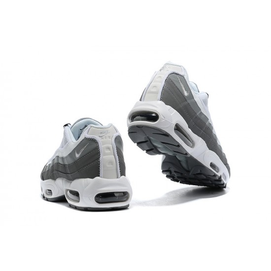 Men Nike Air Max 95 TT White and Grey Shoes