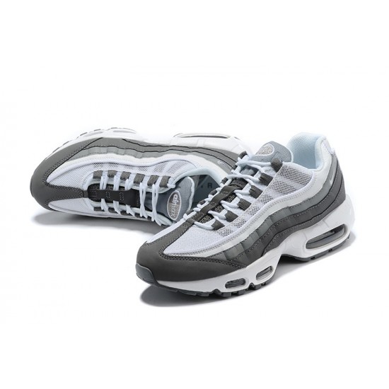 Men Nike Air Max 95 TT White and Grey Shoes