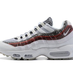 Men Nike Air Max 95 TT White and Red Shoes