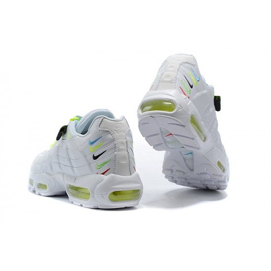 Women/Men Nike Air Max 95 TT Worldwide White Yellow CV9030-100 Shoes