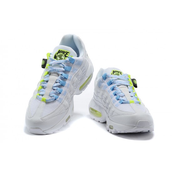 Women/Men Nike Air Max 95 TT Worldwide White Yellow CV9030-100 Shoes