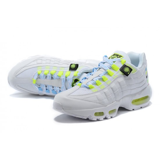 Women/Men Nike Air Max 95 TT Worldwide White Yellow CV9030-100 Shoes