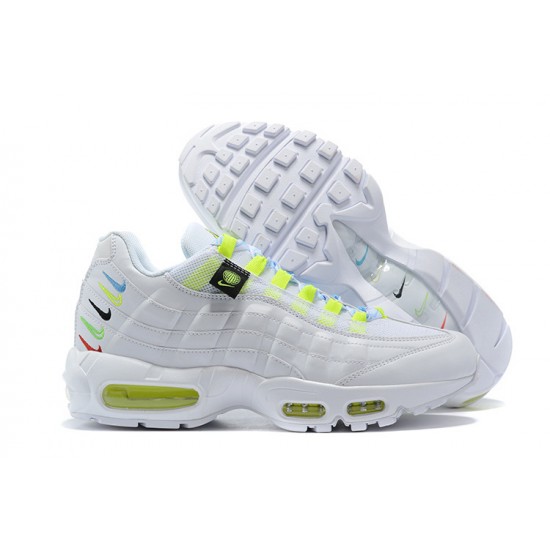 Women/Men Nike Air Max 95 TT Worldwide White Yellow CV9030-100 Shoes