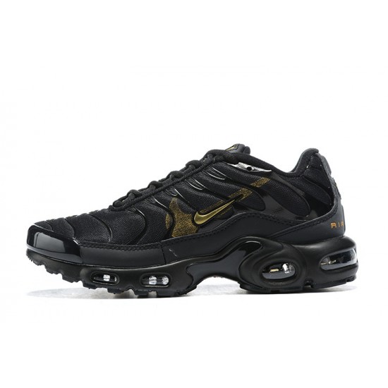 Men Nike Air Max Plus Tn Black Gold Shoes