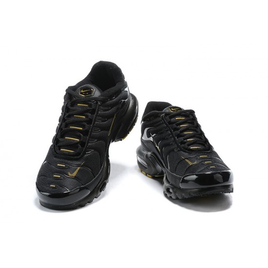 Men Nike Air Max Plus Tn Black Gold Shoes