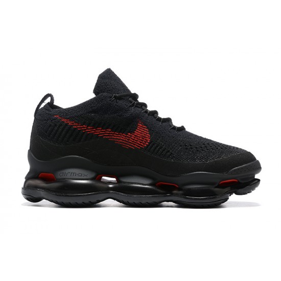 Men Nike Air Max Scorpion Black and Red Shoes 