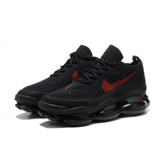 Men Nike Air Max Scorpion Black and Red Shoes 