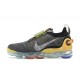 Women/Men Nike Air VaporMax 2020 Flyknit Grey Yellow CJ6740-002 Shoes