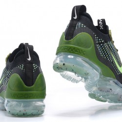 Women/Men Nike Air VaporMax 2021 Flyknit Black Green DQ7640-001 Shoes