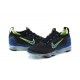 Women/Men Nike Air VaporMax 2021 Flyknit Black Green and Blue Shoes