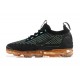 Women/Men Nike Air VaporMax 2021 Flyknit Black Orange Shoes