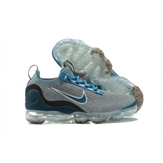 Women/Men Nike Air VaporMax 2021 Flyknit Blue Grey DC9394-400 Shoes