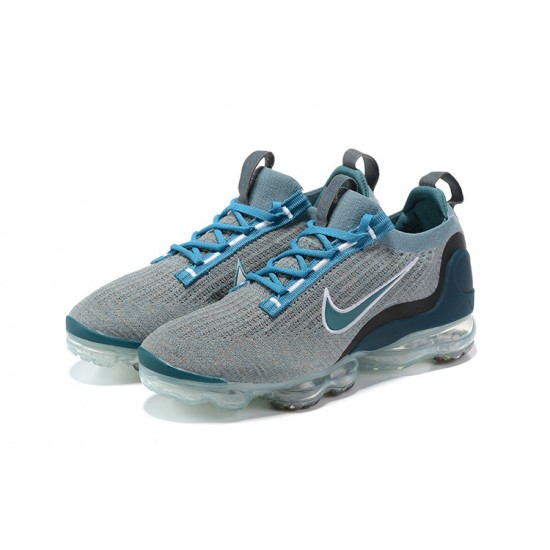 Women/Men Nike Air VaporMax 2021 Flyknit Blue Grey DC9394-400 Shoes