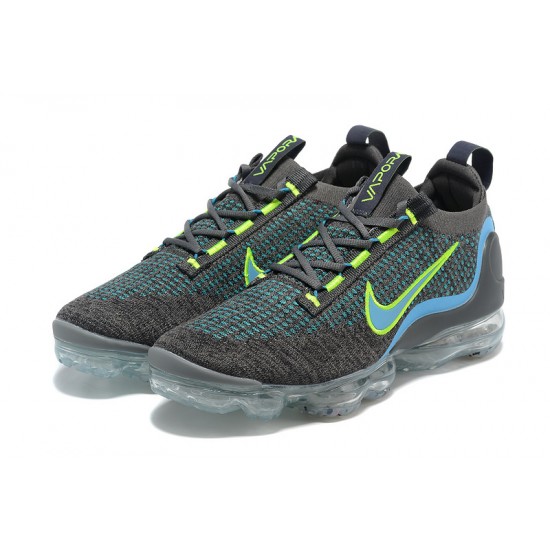 Women/Men Nike Air VaporMax 2021 Flyknit Grey Blue DB1550-001 Shoes