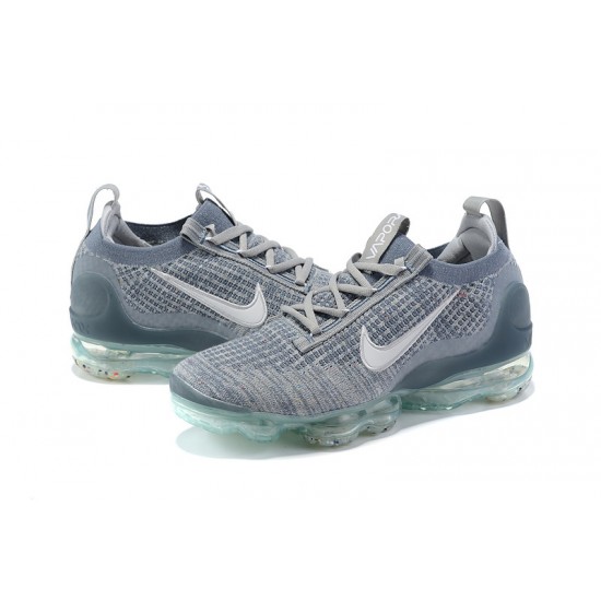 Women/Men Nike Air VaporMax 2021 Flyknit Grey Blue DH4084-400 Shoes