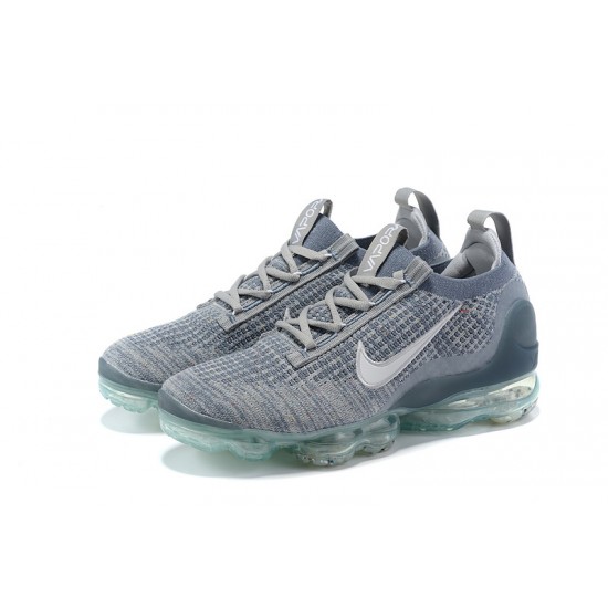 Women/Men Nike Air VaporMax 2021 Flyknit Grey Blue DH4084-400 Shoes