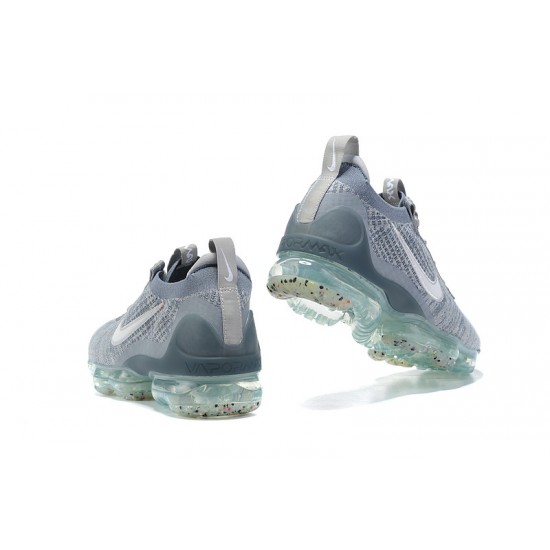 Women/Men Nike Air VaporMax 2021 Flyknit Grey Blue DH4084-400 Shoes