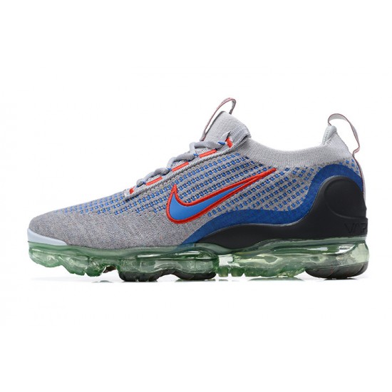 Women/Men Nike Air VaporMax 2021 Flyknit Grey Blue DX3368-700 Shoes