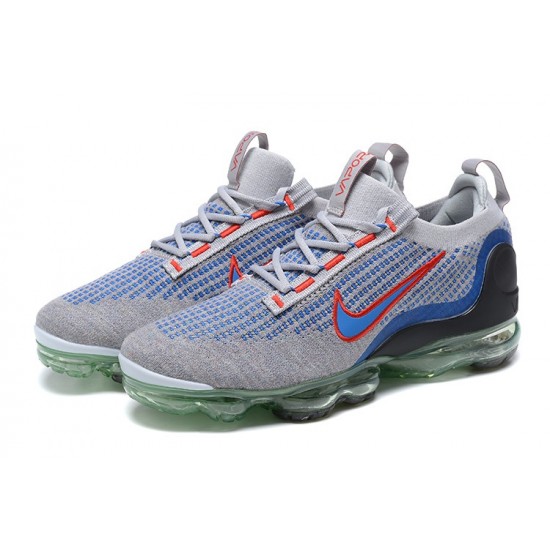 Women/Men Nike Air VaporMax 2021 Flyknit Grey Blue DX3368-700 Shoes