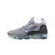 Women/Men Nike Air VaporMax 2021 Flyknit Grey Blue Shoes