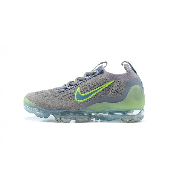 Women/Men Nike Air VaporMax 2021 Flyknit Grey Green DH4084-003 Shoes