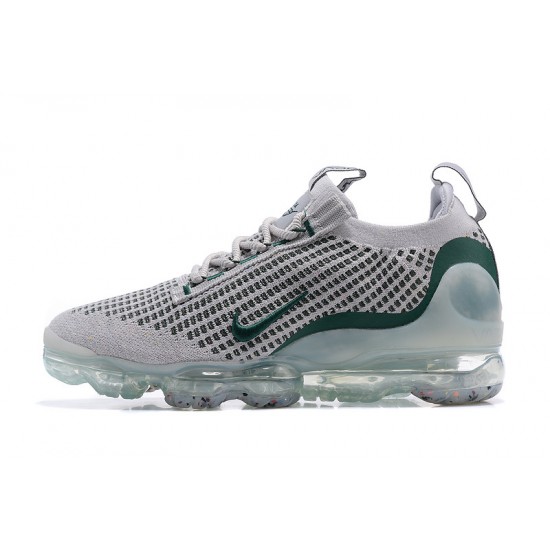 Women/Men Nike Air VaporMax 2021 Flyknit Grey Green DN3074-001 Shoes