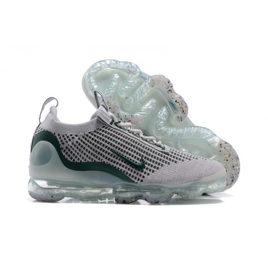 Women/Men Nike Air VaporMax 2021 Flyknit Grey Green DN3074-001 Shoes