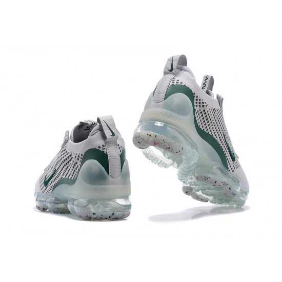 Women/Men Nike Air VaporMax 2021 Flyknit Grey Green DN3074-001 Shoes