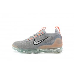 Women/Men Nike Air VaporMax 2021 Flyknit Grey Orange DH4084-002 Shoes